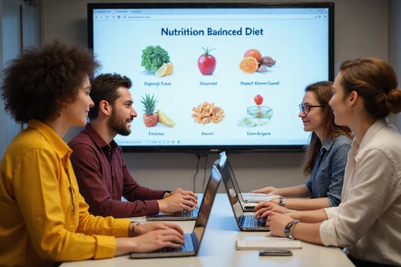 Ilustrace online kurzu o vyvážené stravě